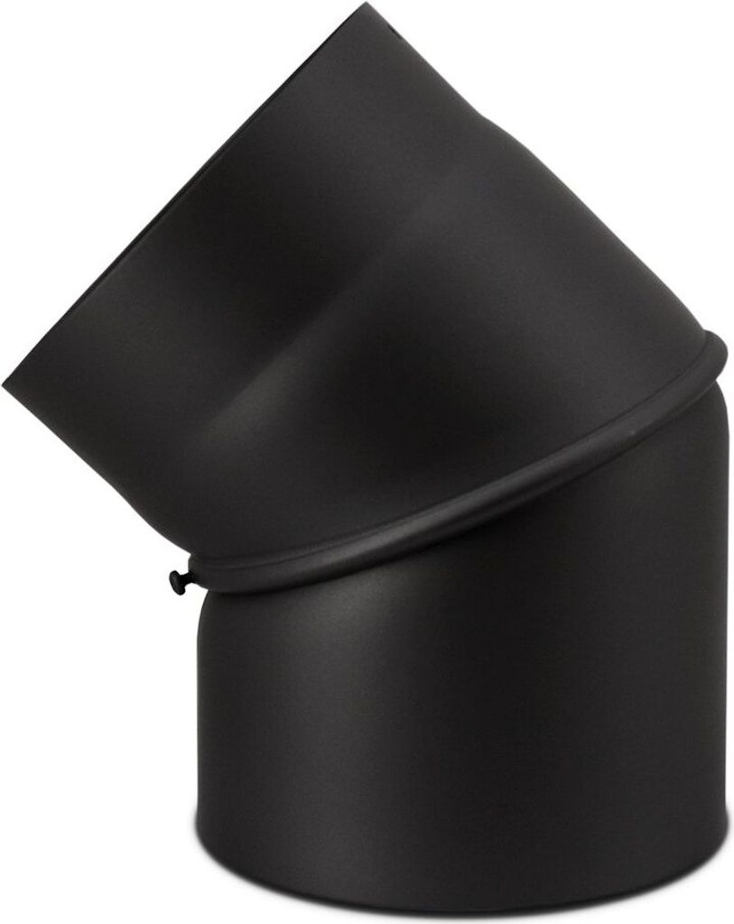 CONFUEGO Ofenrohr Bogen drehbar 0-45°  Premium schwarz ø Produktbild 