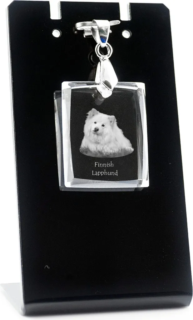 Ciondolo Cane Lappone Finlandese Art-Dog - Gioielli Cristallo Unici