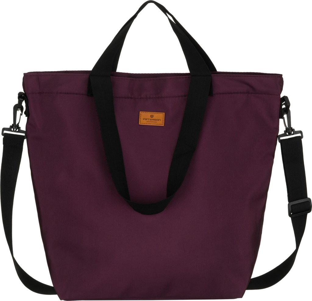 Lila Tasche TZ15605D-0931 mit Reißverschluss, A4-Format, abnehmbarer Schultergurt, 47x40x18 cm