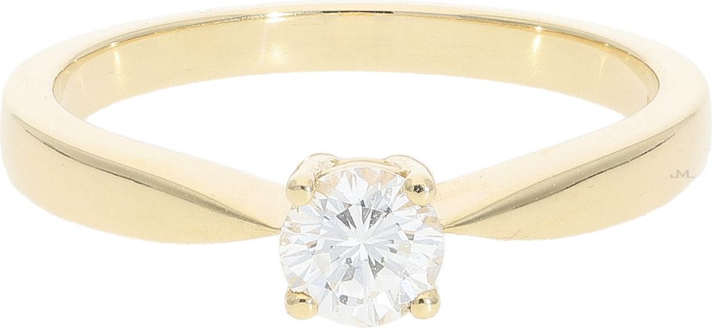 JuwelmaLux Verlobungsring 585er 14 Karat Gelbgold mit Brillant JL30-07-0678 51