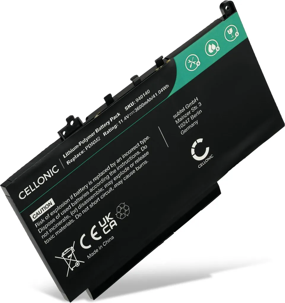 Batteria Interna 7CJRC per Dell Latitude 12 E7270 E7470 3600mAh