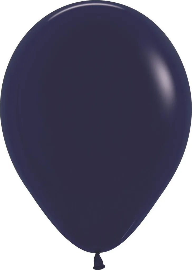 Ballons latex Sempertex Navy Blue bleu marine 30 cm - Sachet de 50