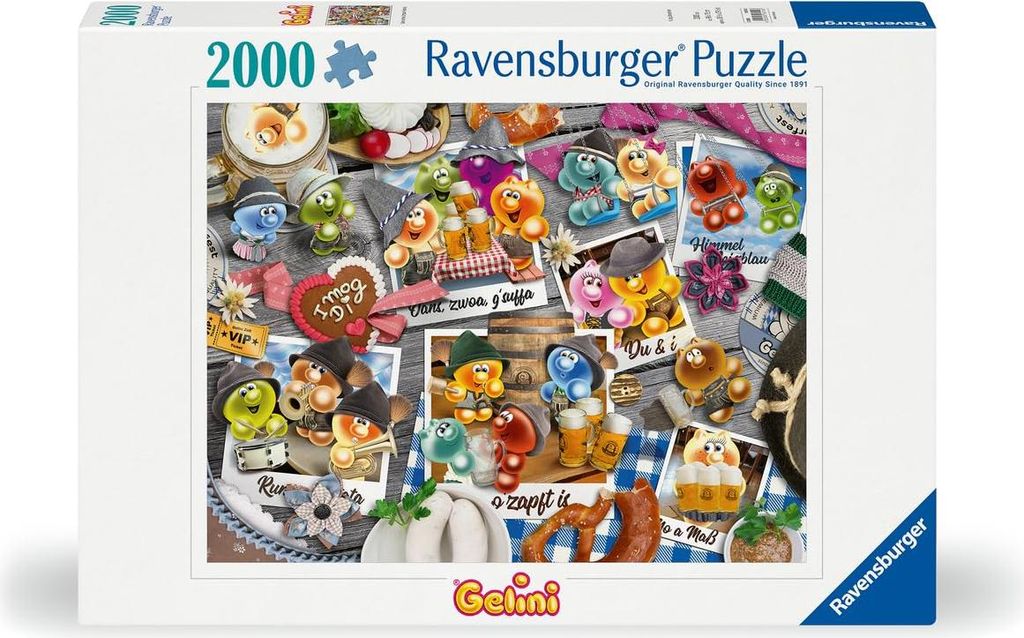 RAVENSBURGER Puzzle Gelini à l'Oktoberfest 2000 pièces Image du produit 