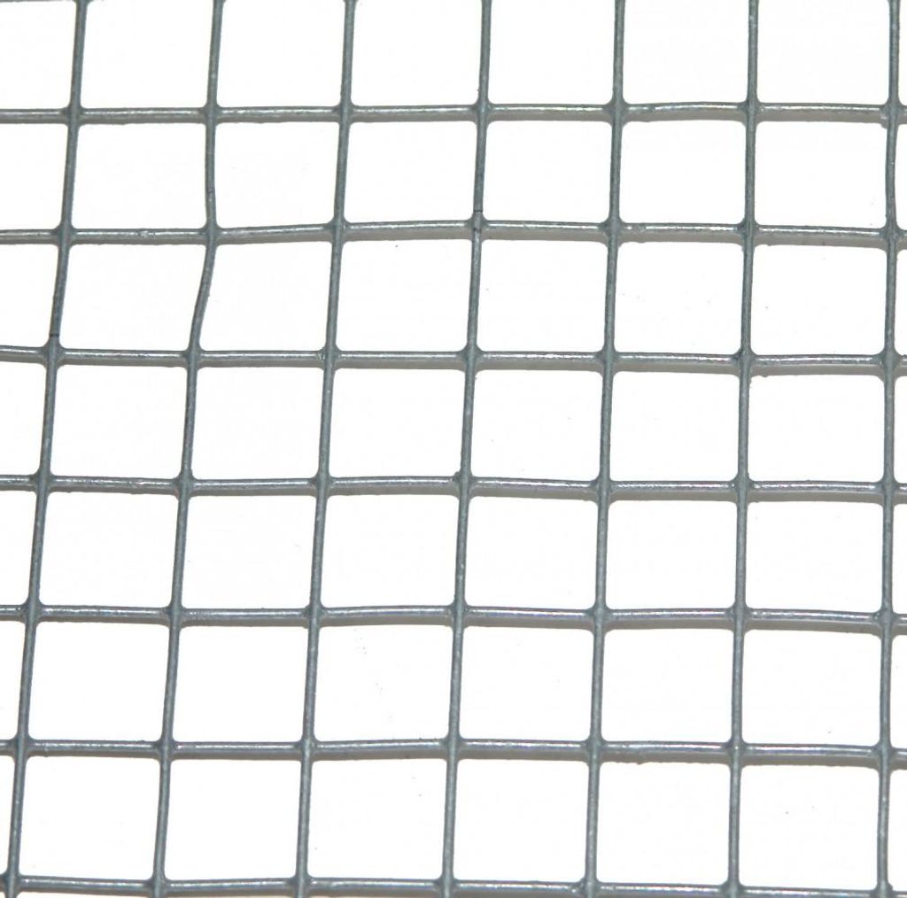 Grauer geschweißter Tierzaun, H.0,5 x B.10 m, Maschenweite H.12 x B.12,7 mm