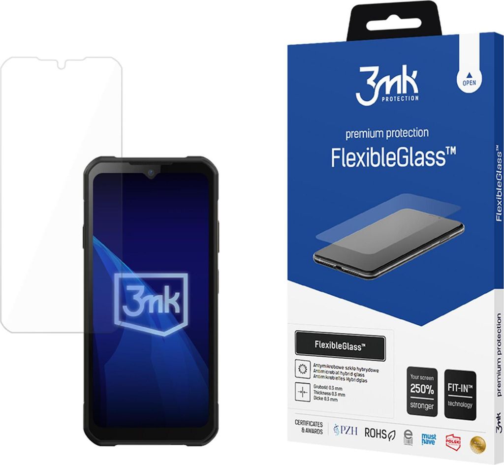 3mk Display Hybridglas FlexibleGlass für PAX A6650 0,3mm 7H