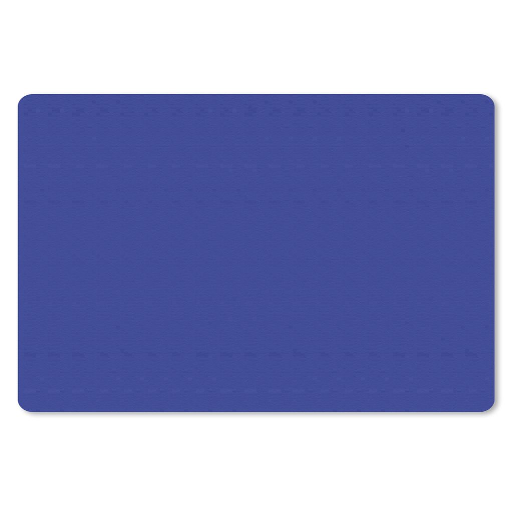 MuchoWow® Schreibtischunterlage Blau - Einfarbig - Produktbild 