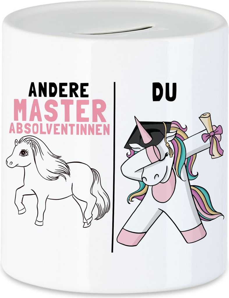 Andere Masterabsolventinnen Du Spardose Pferd Einhorn Geschenkidee Lustig Studentin Studium Hochschule Uni