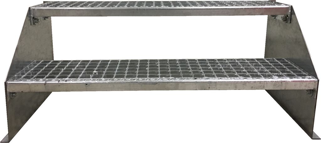 2 Stufen Standtreppe Modell 1 Treppe Stahltreppe Produktbild 