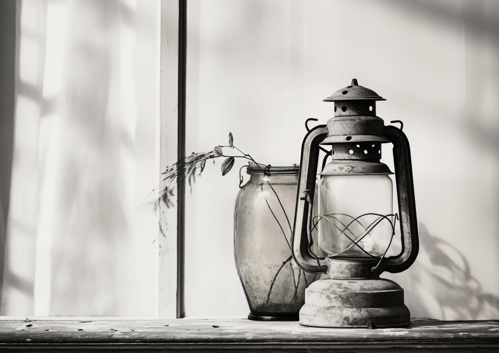 Plakat 59,4x42cm Lampe im Schatten
