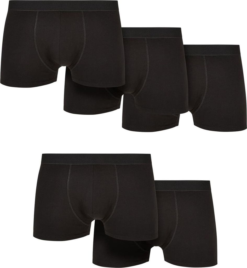 Urban Classics Boxershort Herren Solid Organic Baumwolle Boxer Shorts 5-Pack schwarz S