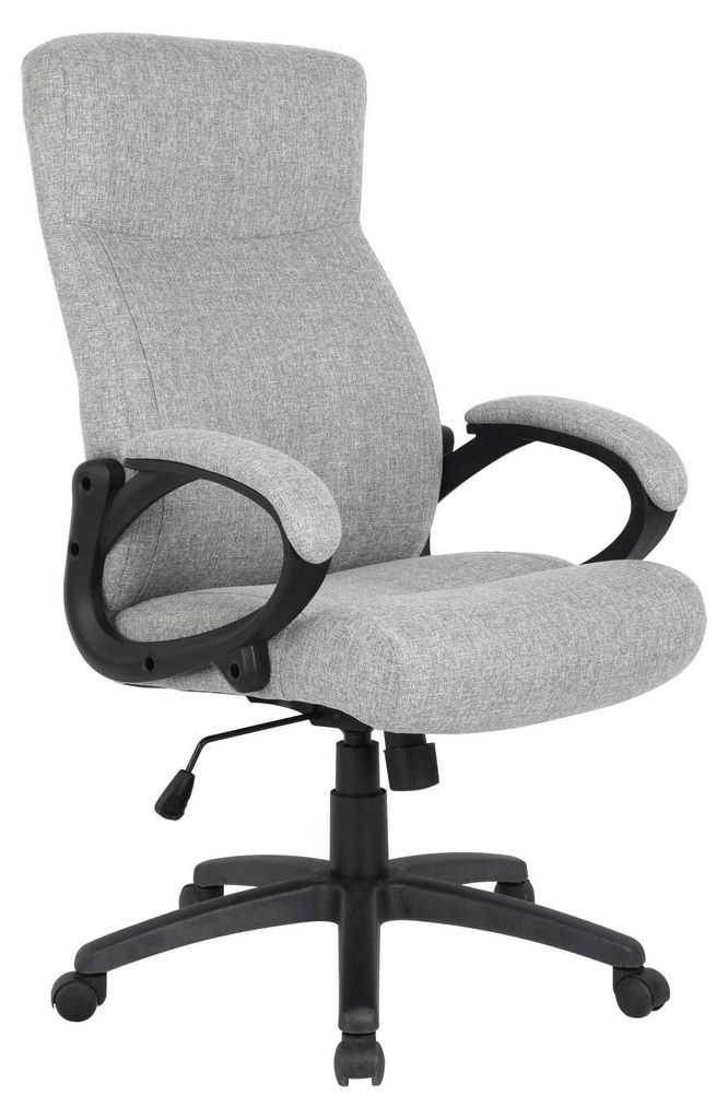Bürostuhl Chefsessel Drehstuhl Stoff Grau HLC-0311-1/2167 Produktbild 
