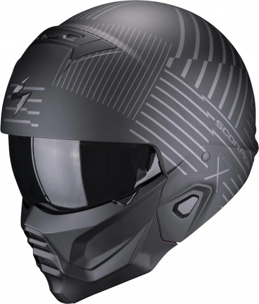 Casque jet modulable Scorpion Exo-Combat II Miles pour motard urbain