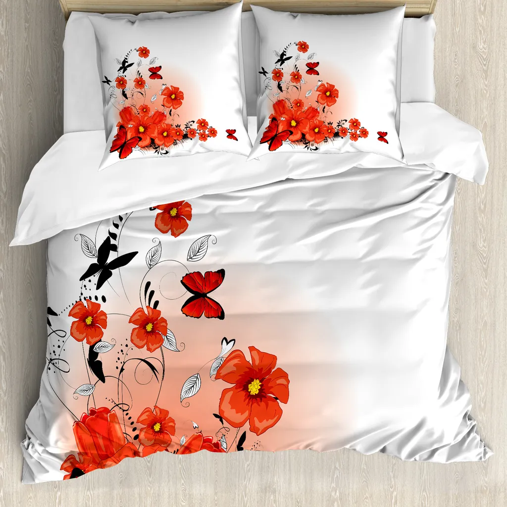 Dormi Senza Allergeni: Copripiumino ABAKUHAUS Mohn Art 155x220