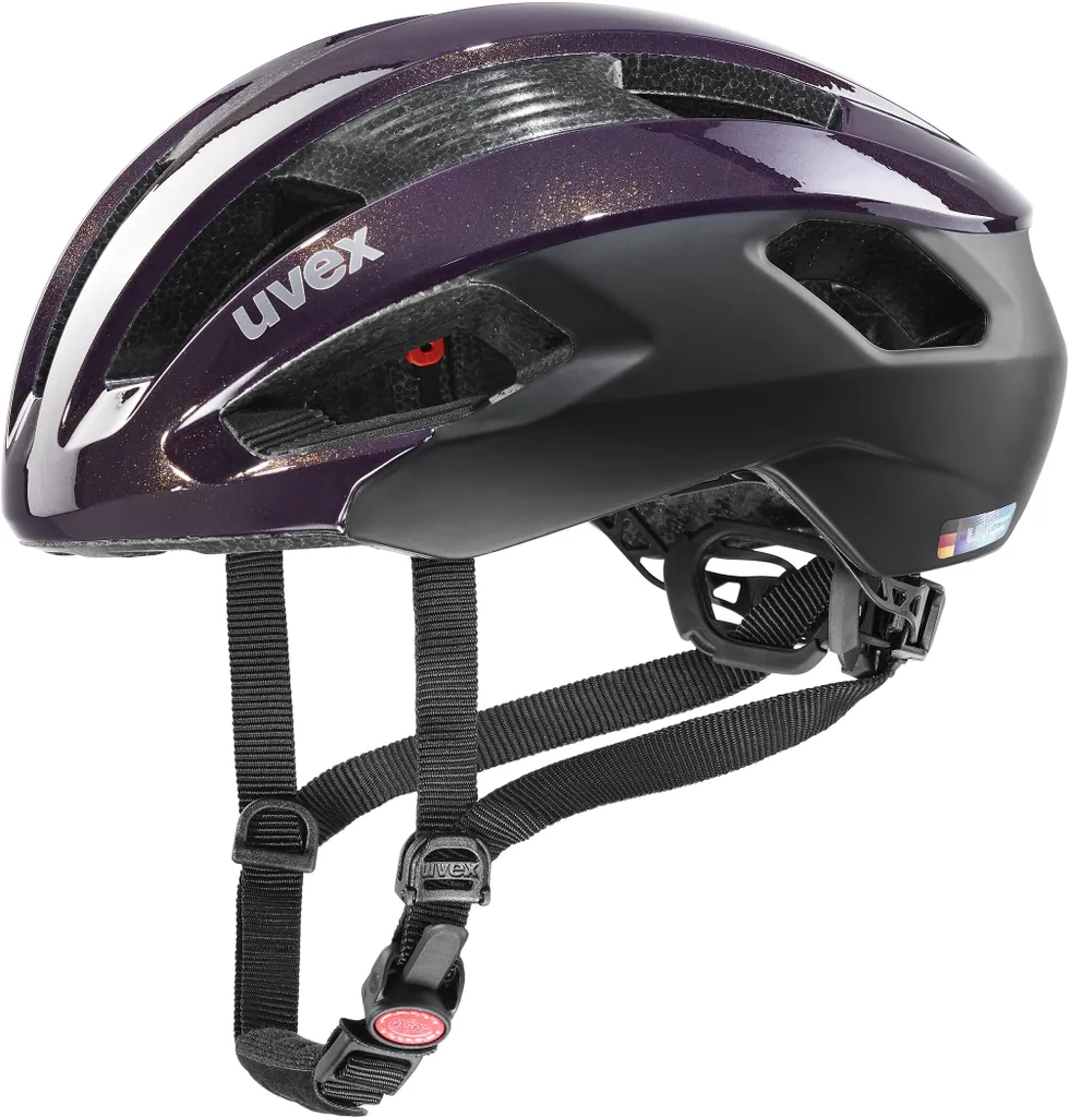 Casque Route Noir UVEX Rise CC - Idéal Entraînement et Course T.52