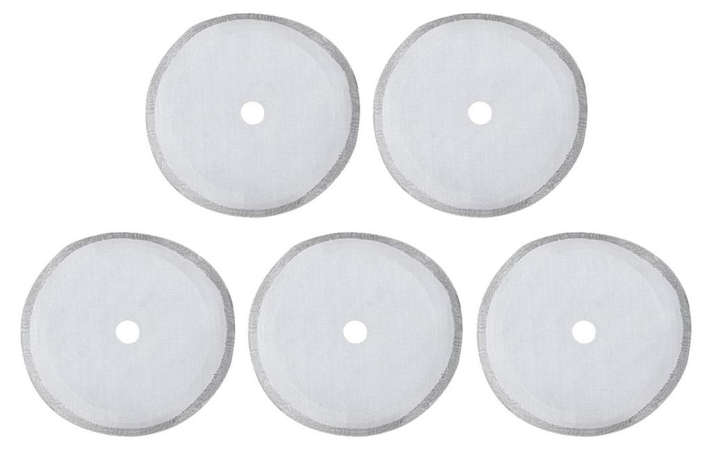 5 Stück 304 Edelstahl-Kaffeefilter, tragbar, abnehmbar, Siebfilterzubehör, 1000 ml