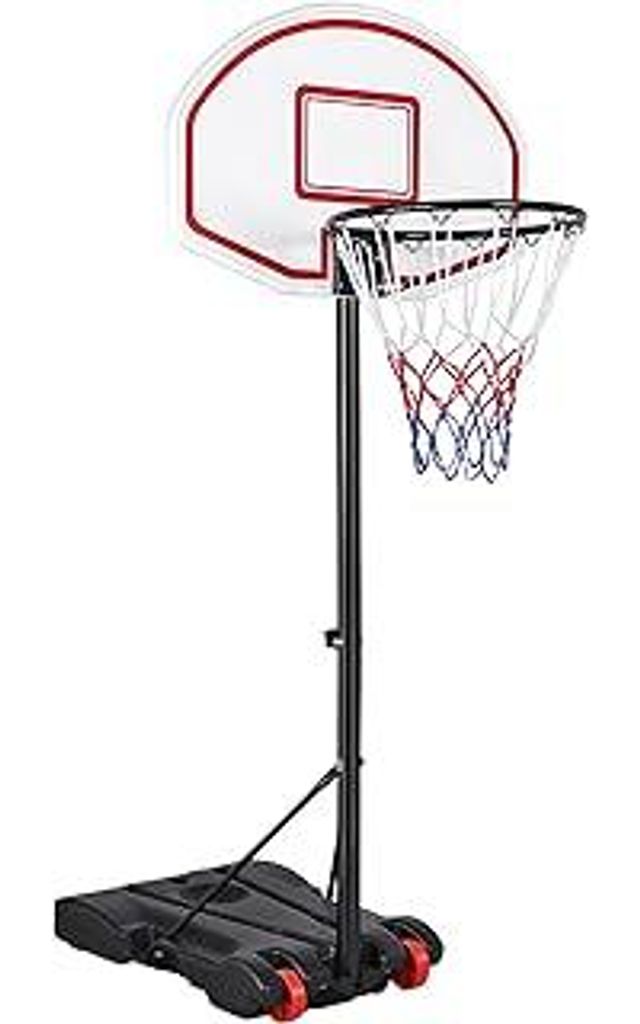 Basketballständer Basketballkorb mit Ständer Tragbar Korbanlage Outdoor Basketballanlage Höhenverstellbar von 159 bis 214 cm