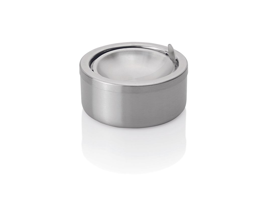 Druckaschenbecher 11,5 cm Edelstahl