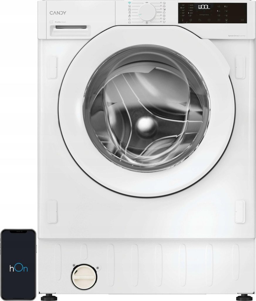 Candy BC448M4D8J-S, Od przodu, 8 kg, B, 72 dB, 1400 RPM, A Zdjęcie produktu 