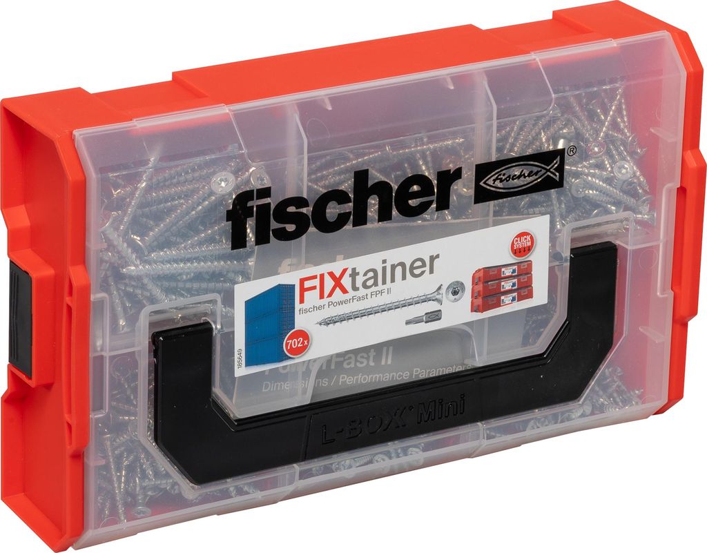 fischer PowerFast II FixTainer TX VG – 700 Schrauben in Sortimentsbox | 562273
