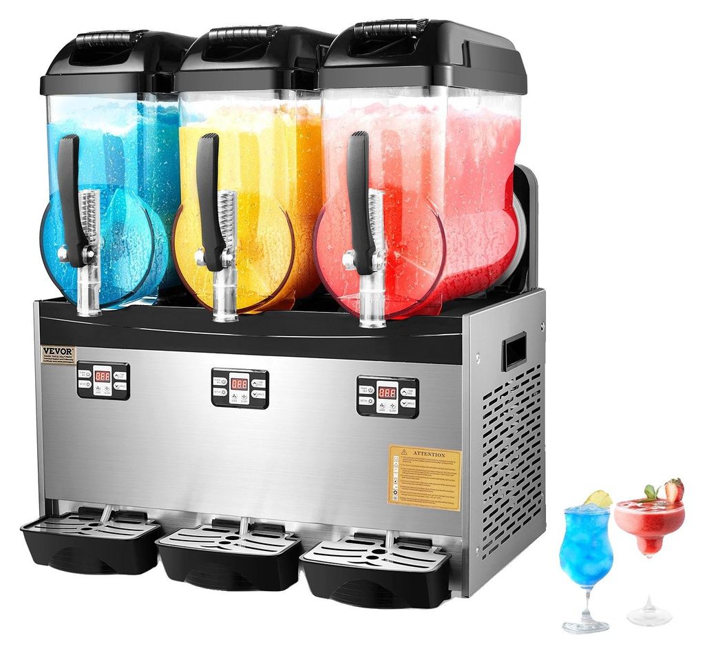 VEVOR Commercial Slushy Machine, 12Lx3 Dreifachtank Produktbild 