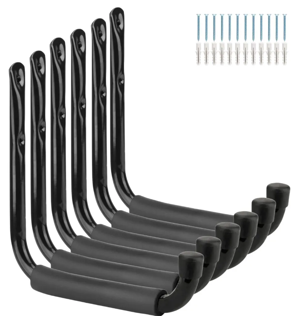 Organisateur mural garage pour chaises pliantes et échelle XL 24 cm
