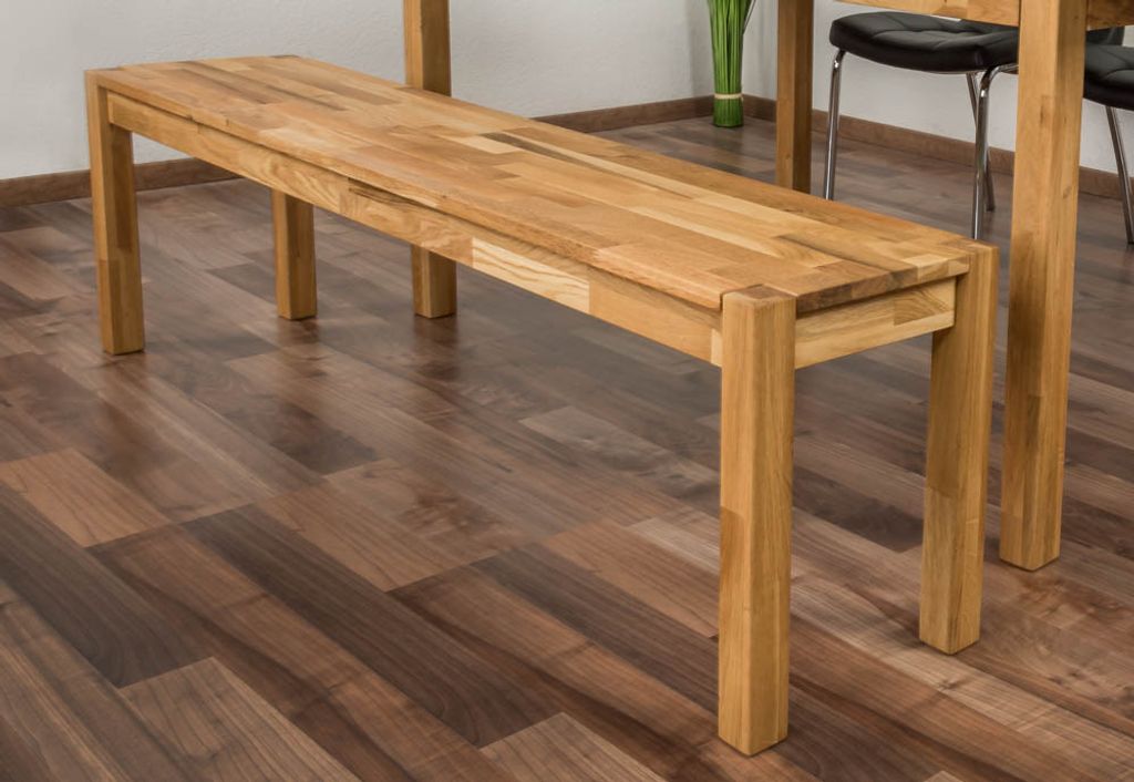 Hockerbank Eiche Massivholz