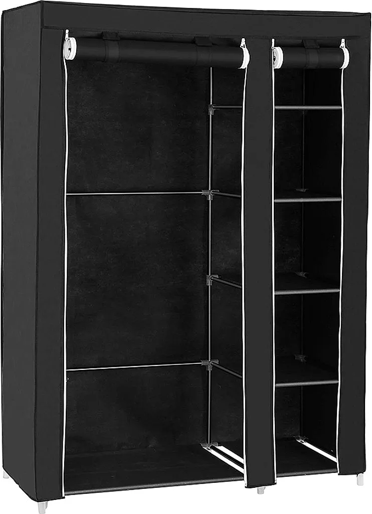 Armoire de Rangement Textile avec Étagères à Chaussures 172x105x43 cm