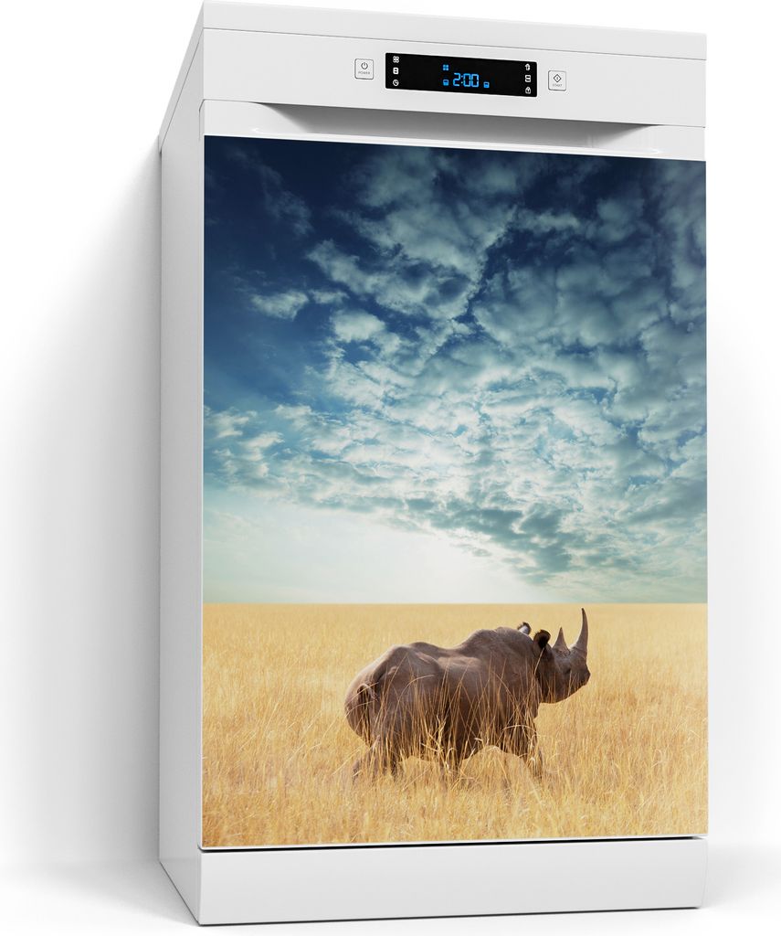 DEQORI Magnetmatte Spülmaschine beschreibbar 60x80 cm 'Goldene Wildnis' Magnetfolie