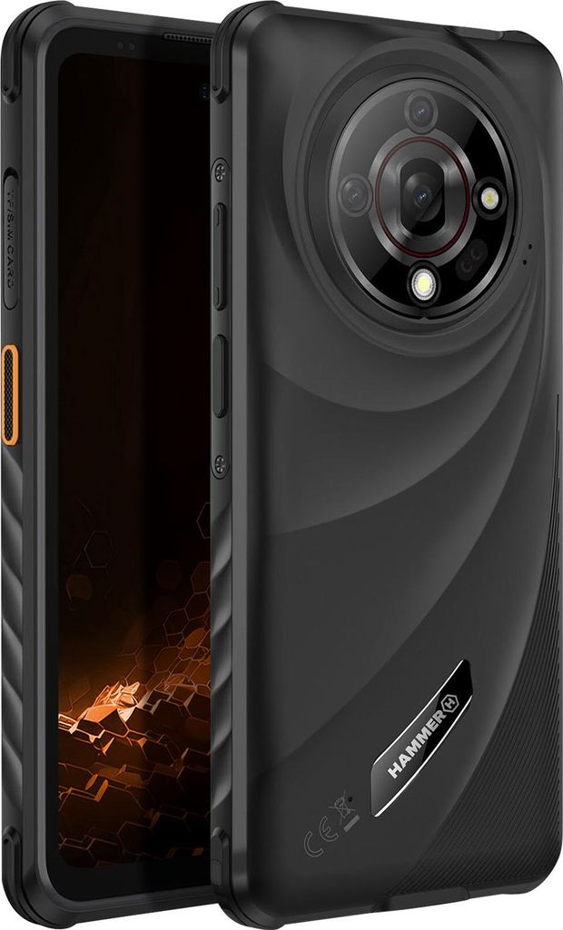 HAMMER IRON 6 5G 8/256 GB black, 16,7 cm (6.56"), 8 GB, 256 Produktbild 