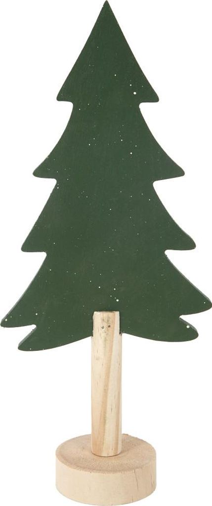 TrendLine Deko Holz Tannenbaum 31 x 6,5 x 13 cm grün Produktbild 