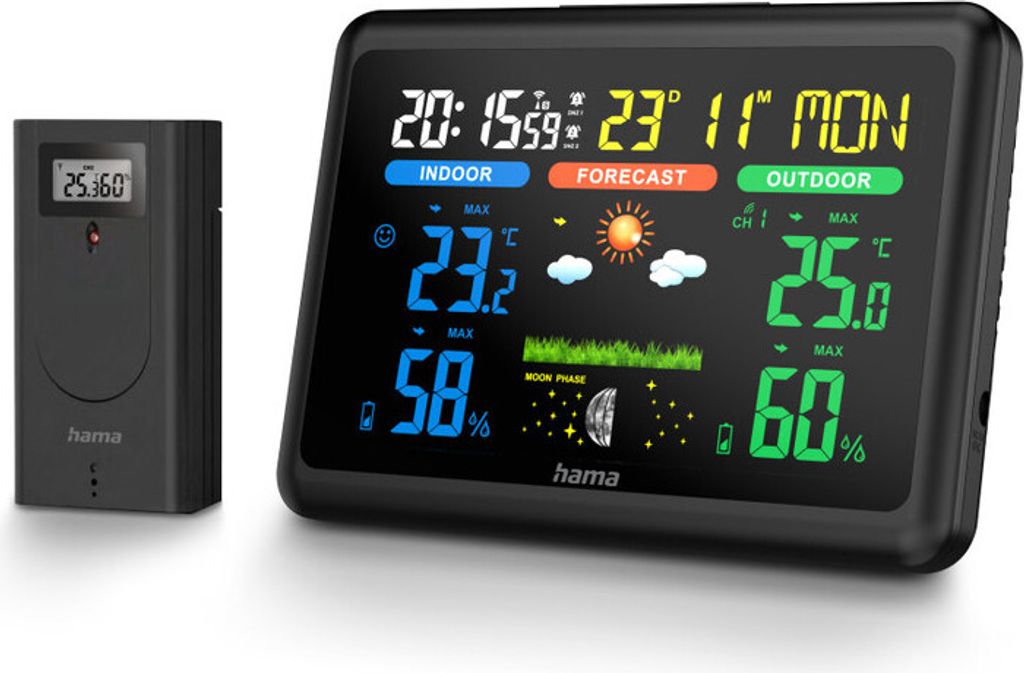 Hama 00185861, Schwarz, Innen-Hygrometer, Produktbild 