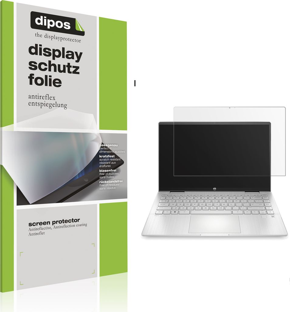 2x Schutzfolie für HP Pavilion x360 2-in-1 14-ek1672nd matt Displayschutzfolie Folie Display Schutz dipos