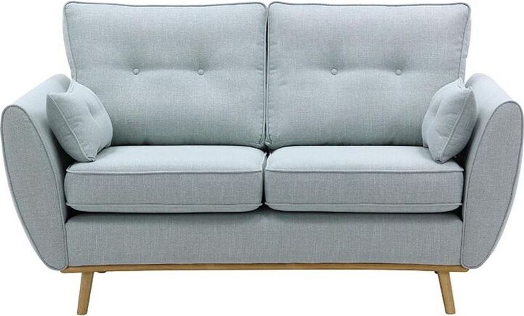 SLF24 - Zweisitzer-Sofa Zinola - Himmelblau - Ronda 70