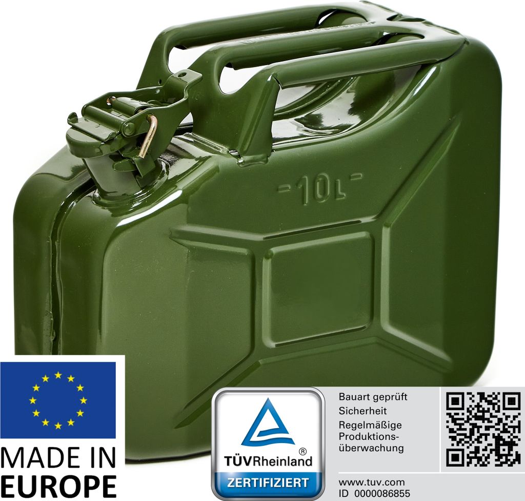 BW® Kraftstoffkanister Metall Benzinkanister 10 Liter - Produktbild 