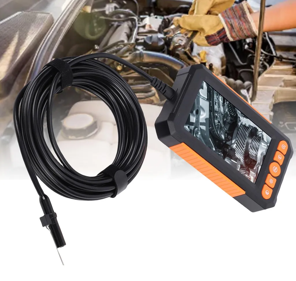Endoscope Double Objectif 1080P avec Câble de 5m et Éclairage 8 LED - 12