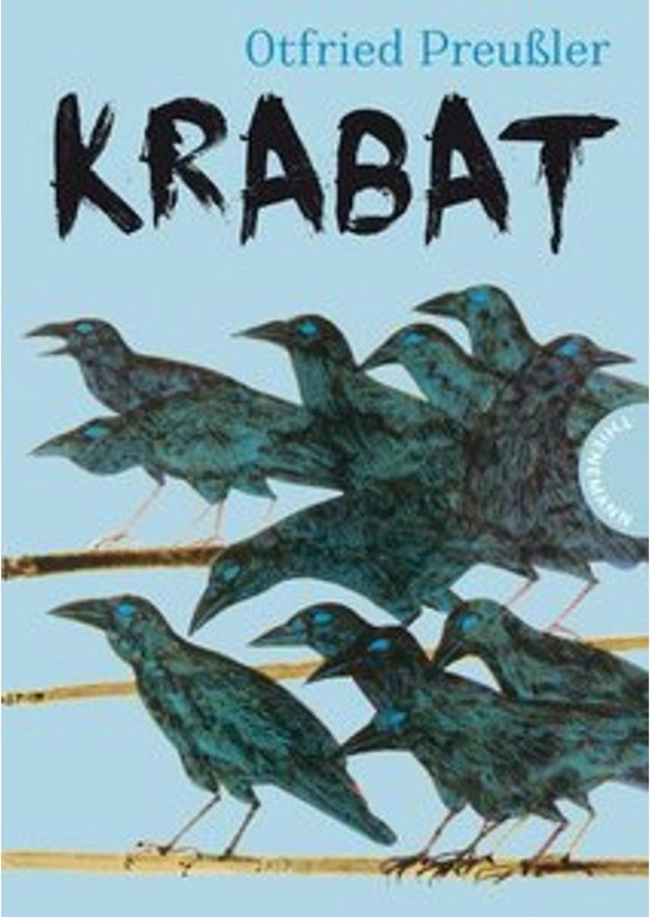 Book cover with title and illustration of crows.