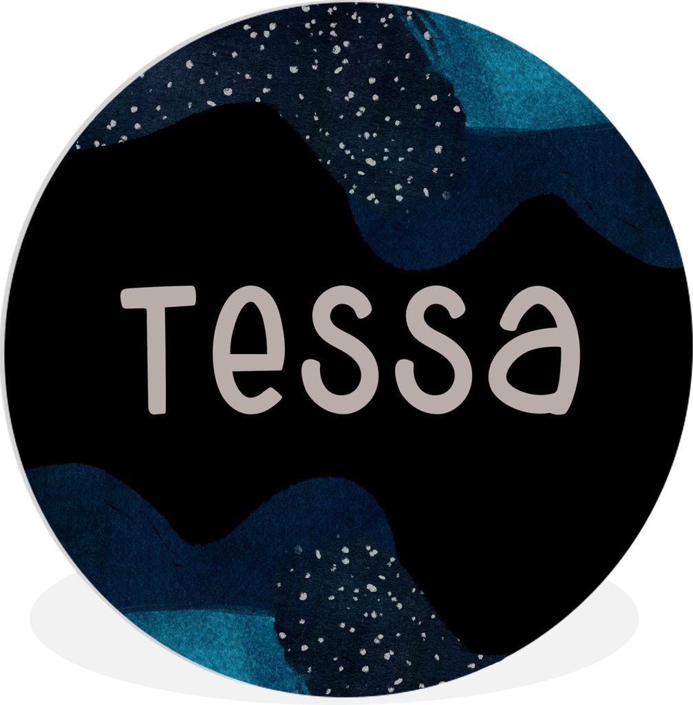 MuchoWow Rundes Wandbild - Runde Bilder Tessa - Pastell - Mädchen Ø 60 cm Kreis Wanddekoration Kunststoff - Wandkreis - Wandschmuck - Wand Krei...