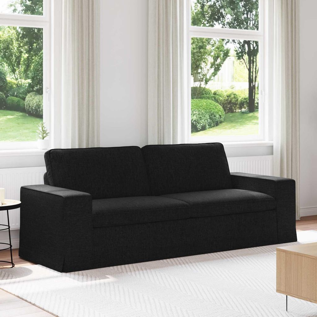 "WINTER SALE"2-Sitzer Sofa Couch 180cm - elegantes Design - Doppelsofa - Lounge Sofa - Schwarz Metall NEU344259 - Klassische Sofas