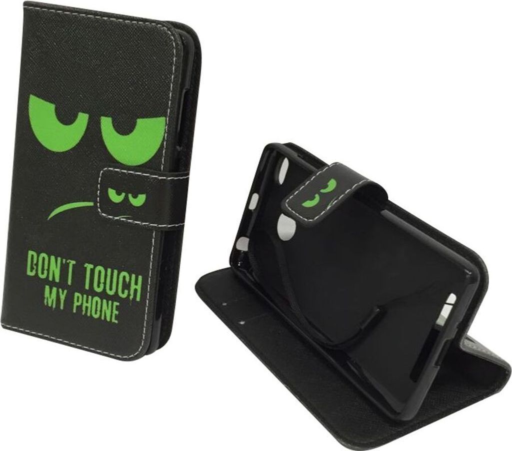 Handyhülle Tasche für Handy Xiaomi Redmi 3s Dont Touch My Phone Grün