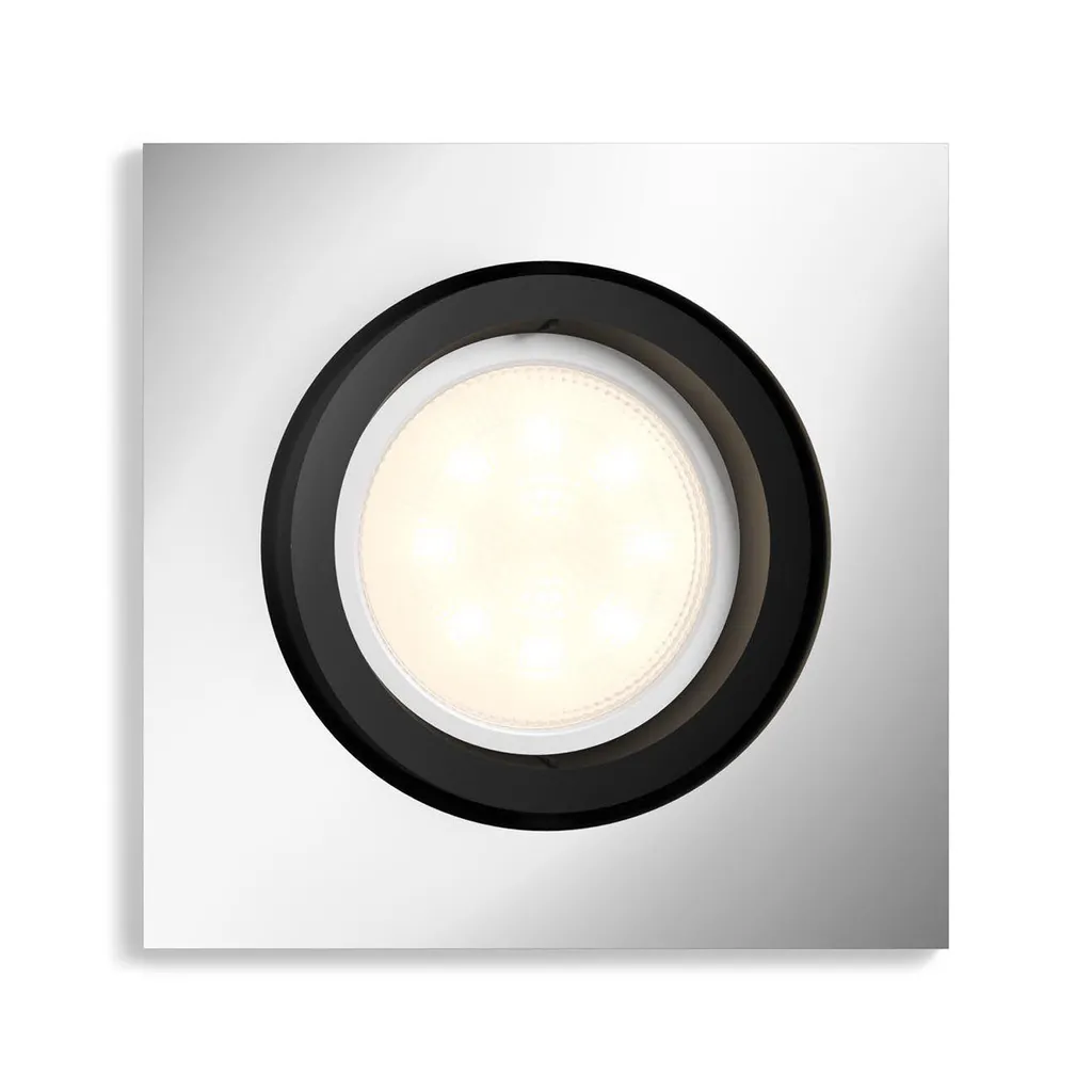 Spot LED Encastrable Carré Philips Hue Milliskin Argent White Ambiance - 2