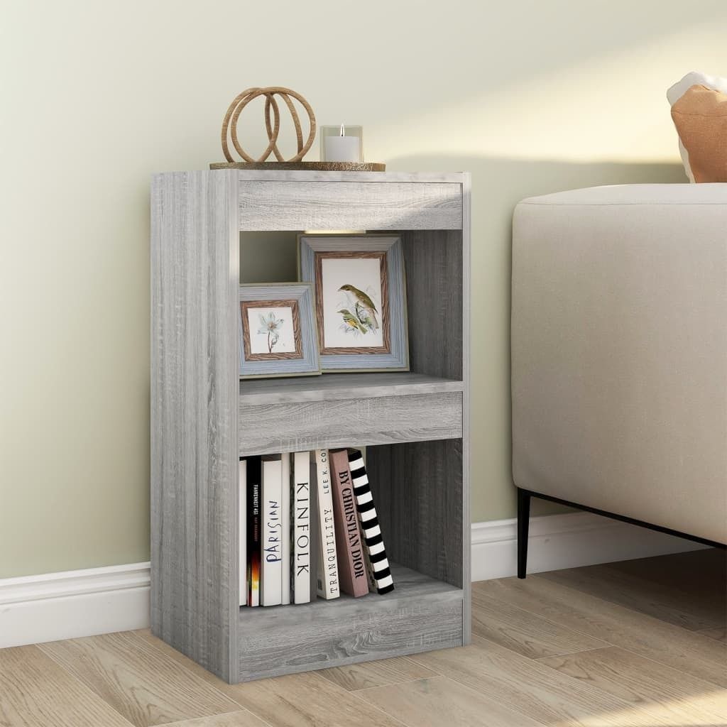 vidaXL Bücherregal/Raumteiler Grau Sonoma 40x30x72 cm - Bücherregal - Bücherregale - Bücherschrank - Lagerregal