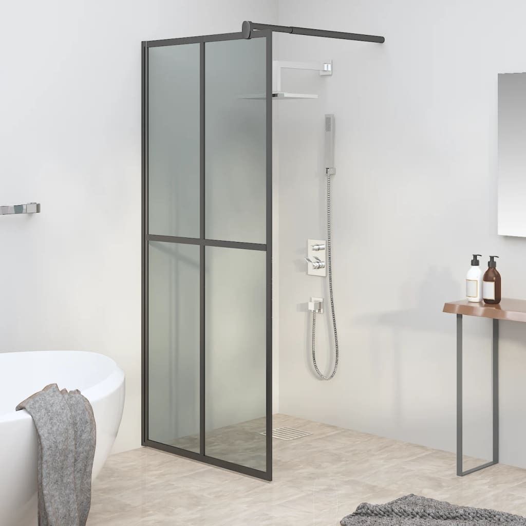 "2026 MODERNE"Duschabtrennung - modernen Bad-Designs - Duschwand -für Walk-in Dusche 80x195cm Dunkles Sicherheitsglas NEU760742 - Duschabtrennungen