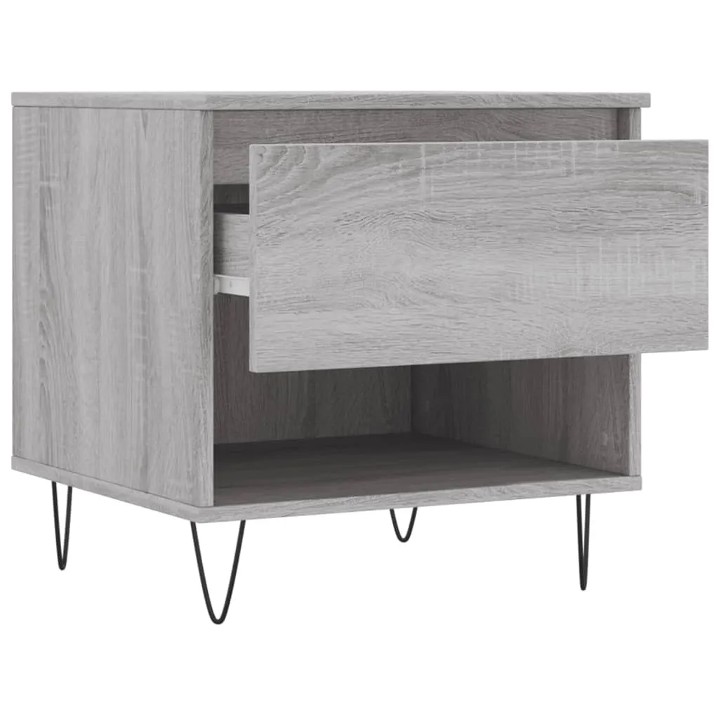 Tavolini Grigio Sonoma Set 2 pz - Design Scandinavo 50x50 cm - 8