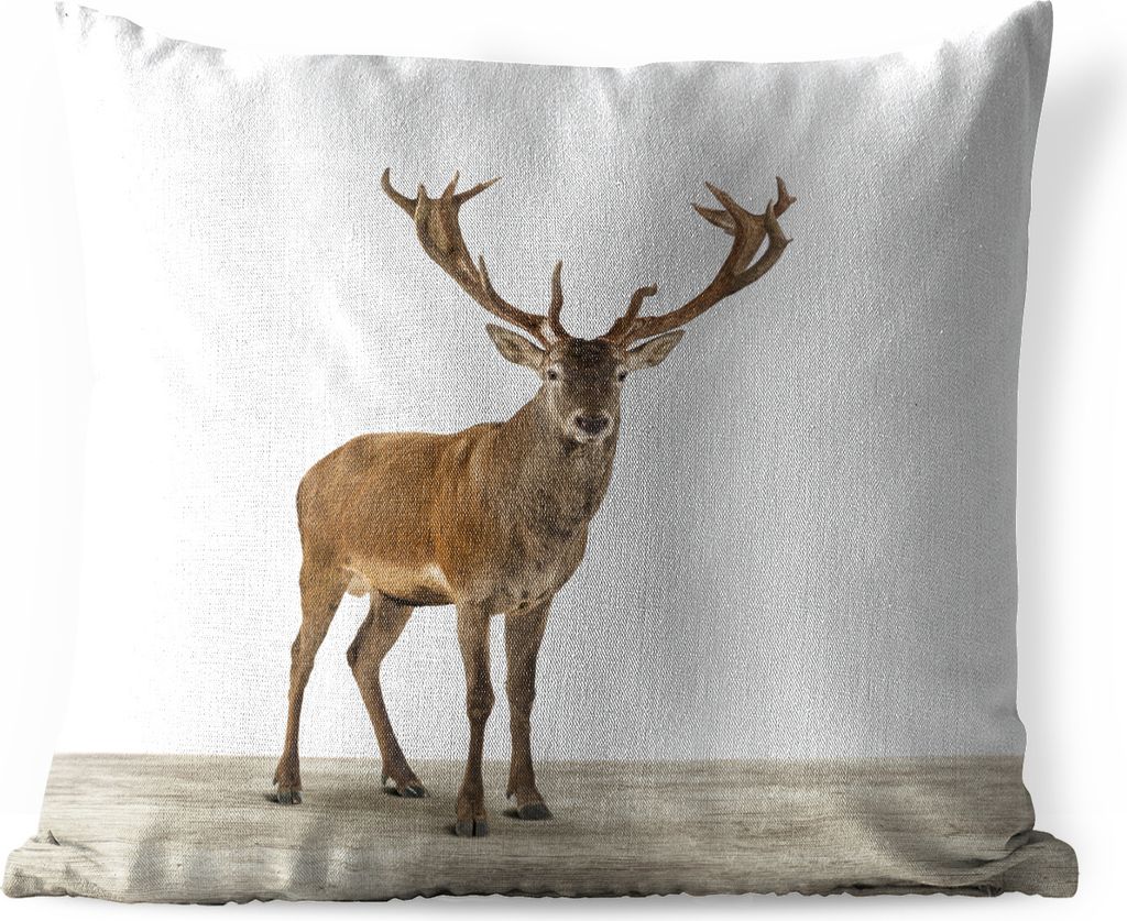 MuchoWow Outdoor Kissen - Hirsche - Tiere - Geweih - Kinder - Mädchen - Jungen - 40x40 cm - Wetterfest - Lounge Kissen - Kopfkissen - Interieur ...
