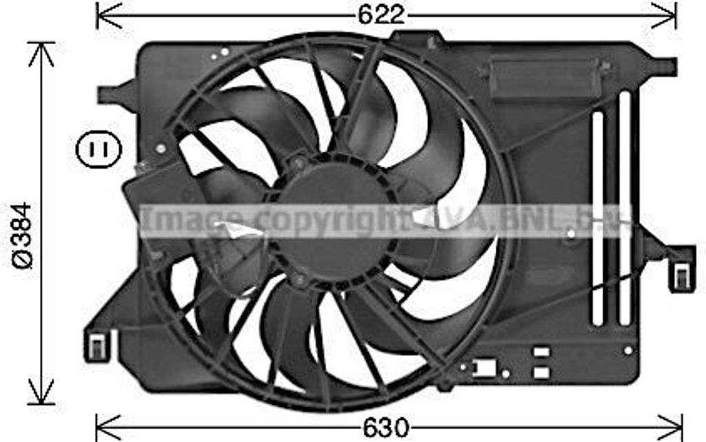 PRASCO FD7685 - OE 1690946 Kühlerlüfter für C-Max, Focus III, Grand C-Max