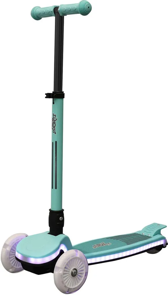 Trottinette LED New Sports ABEC7 : stabilité et roues lumineuses