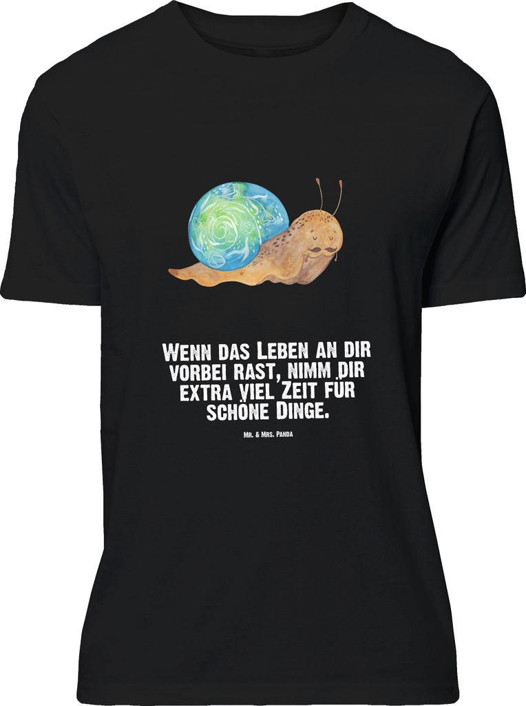 Mr. & Mrs. Panda Größe XL T-Shirt Schnecke Sir - Schwarz - Geschenk, Shirt, mit Spruch, Schnecken, Tshirt, Weisheit, Lebensmut, Lustige Sprüche,...
