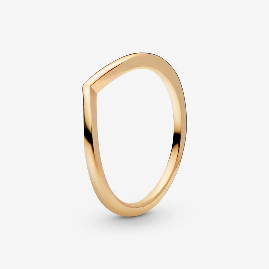 Pandora Polierter Wishbone-Ring 168742C00 Damenring, Ringgröße:60