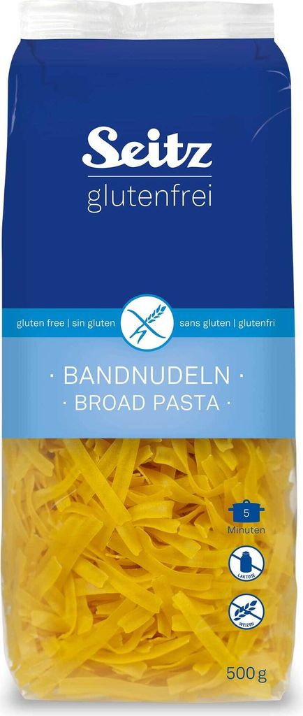 Seitz Glutenfreie Bandnudeln Broad Pasta ohne Eier Beutel Produktbild 