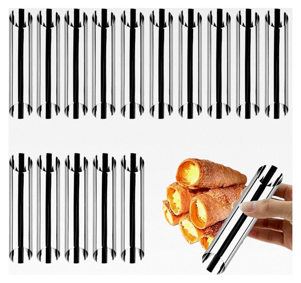 15 Stück gerade Spritztüllen aus Edelstahl für Backformen